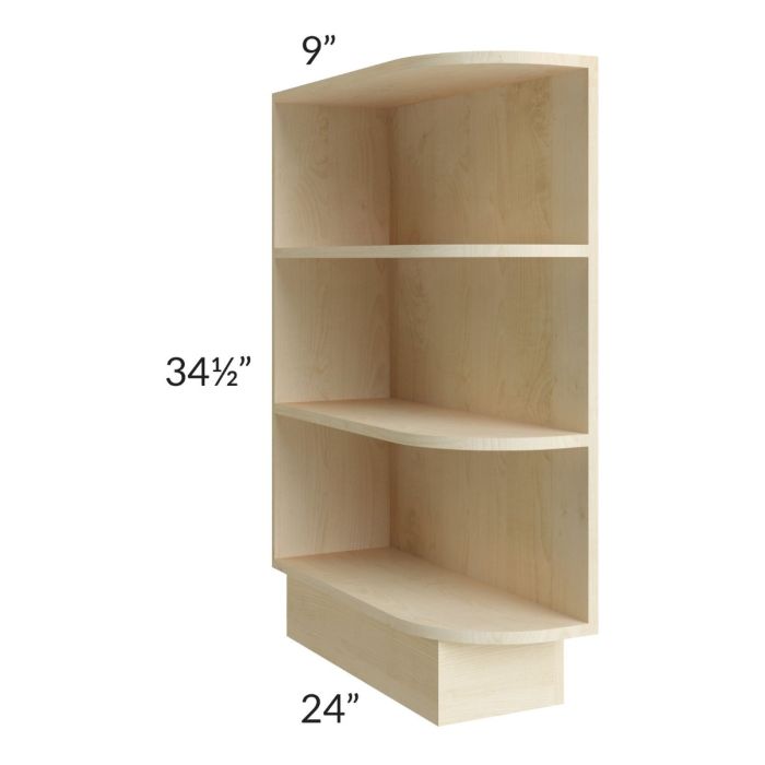 Unfinished Shaker Base End Shelf Cabinet