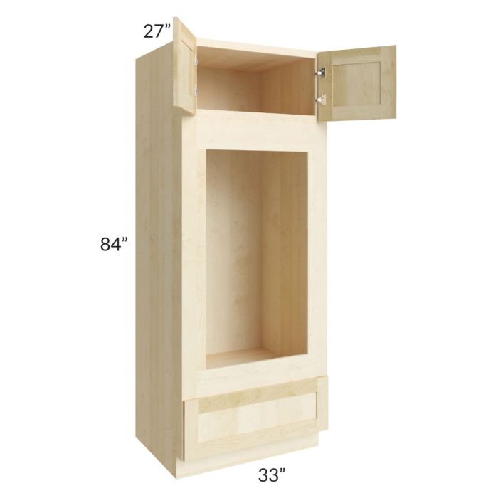 Unfinished Shaker 33x84x27 Oven Cabinet