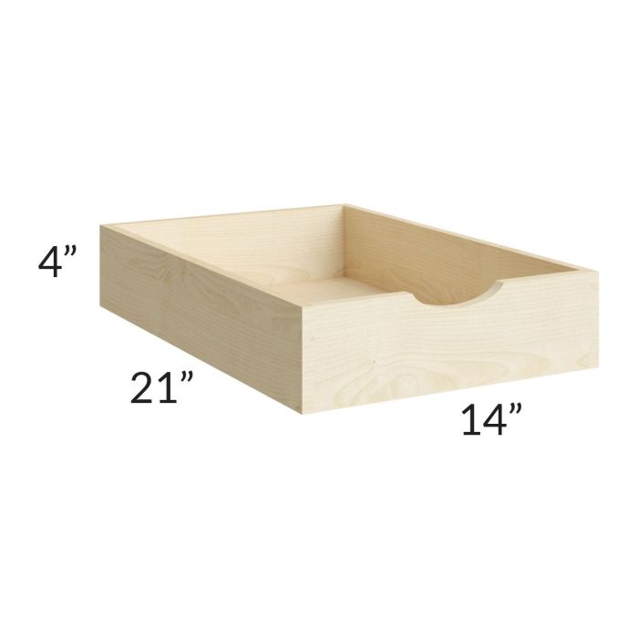 Unfinished Shaker 18" Roll Out Tray