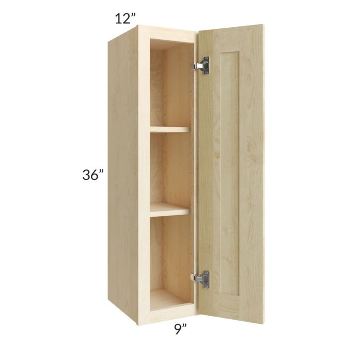 Unfinished Shaker 9x36 Wall Cabinet