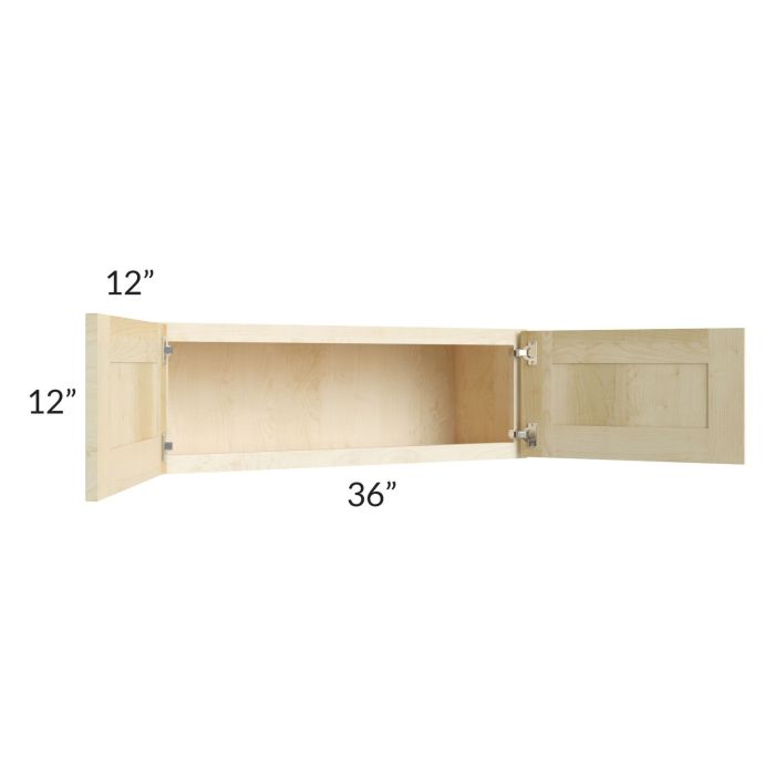 Unfinished Shaker 36x12 Wall Cabinet