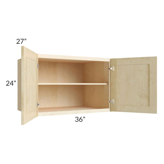 Unfinished Shaker 36x24x27 Wall Cabinet