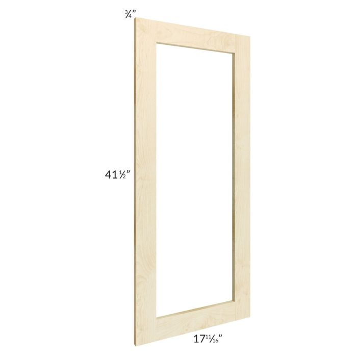 Unfinished Shaker 18x42 Glass Door Only