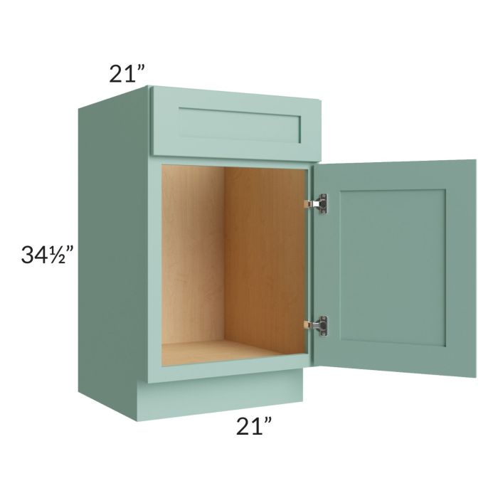 Midtown Sage Green Shaker 21" Vanity Sink Base Cabinet