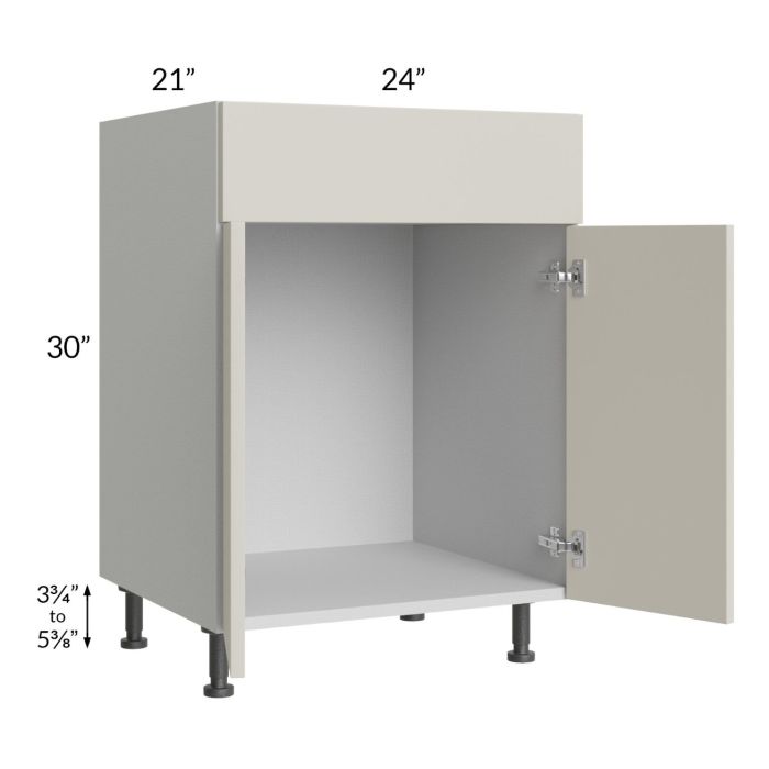 Milan Beige Matte 24" Vanity Sink Base Cabinet