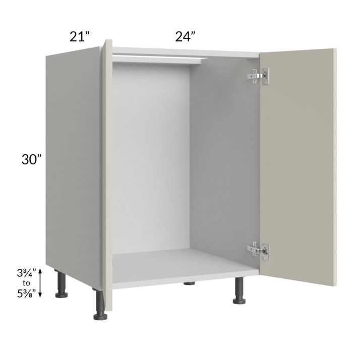 Milan Beige Matte 24" Full Height Door Vanity Sink Base Cabinet