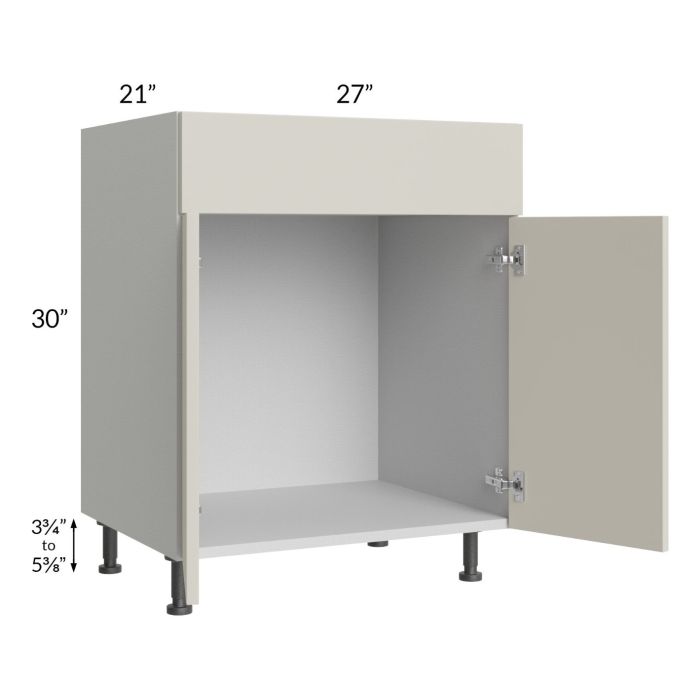 Milan Beige Matte 27" Vanity Sink Base Cabinet