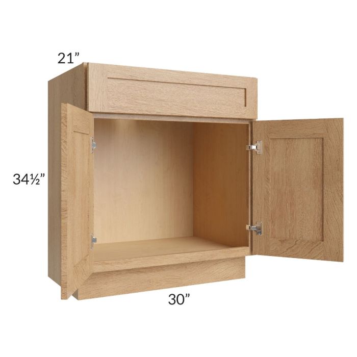 Midtown Timber Shaker 30" Vanity Sink Base Cabinet