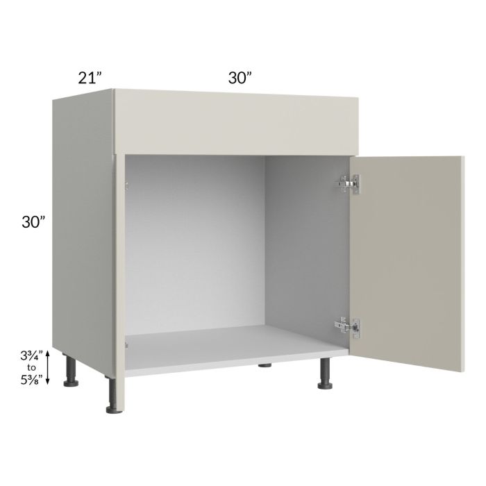 Milan Beige Matte 30" Vanity Sink Base Cabinet