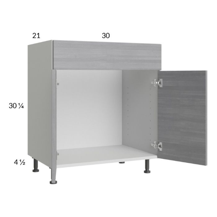 Euro Grey 30" Vanity Sink Base Cabinet