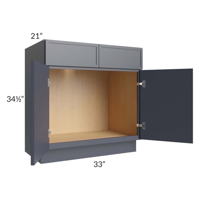 Vienna Indigo 33" Vanity Sink Base Cabinet