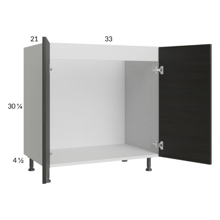 Euro Cafe 33" Full Height Door Vanity Sink Base Cabinet