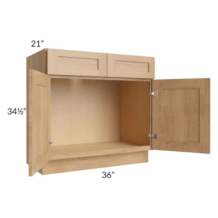 Midtown Timber Shaker 36" Vanity Sink Base Cabinet