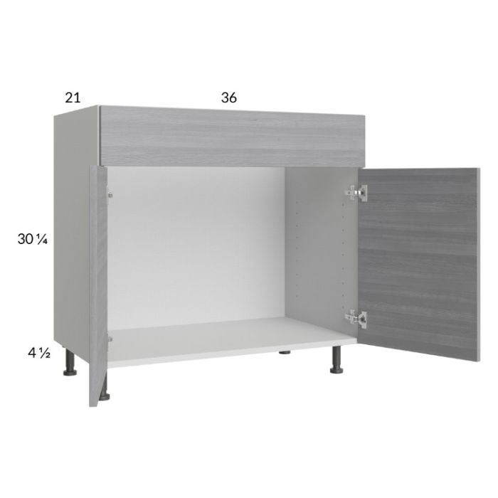 Euro Grey 36" Vanity Sink Base Cabinet