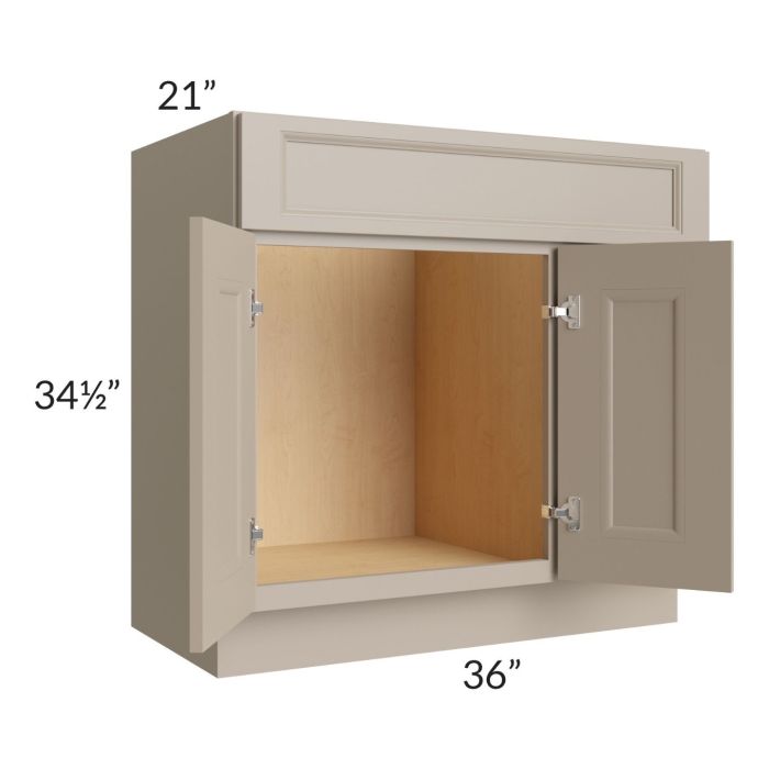 Tuscan Oyster 36" Vanity Sink and Drawer Combo (Drawers on Right)