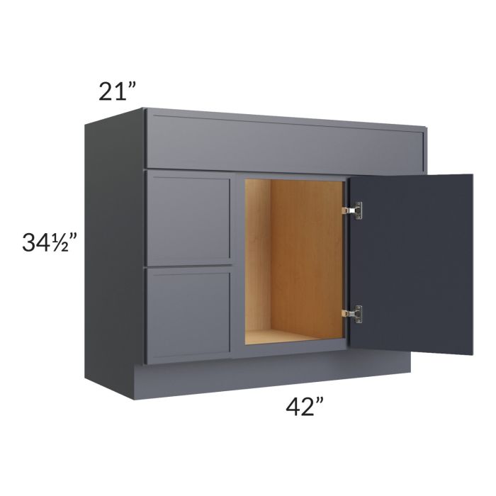 Vienna Indigo 42" Vanity Sink and Drawer Combo