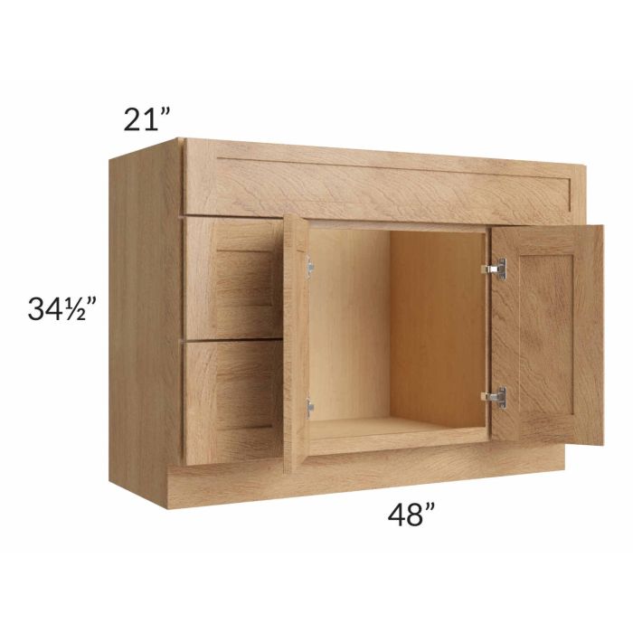 Midtown Timber Shaker 48" Vanity Sink and Drawer Combo