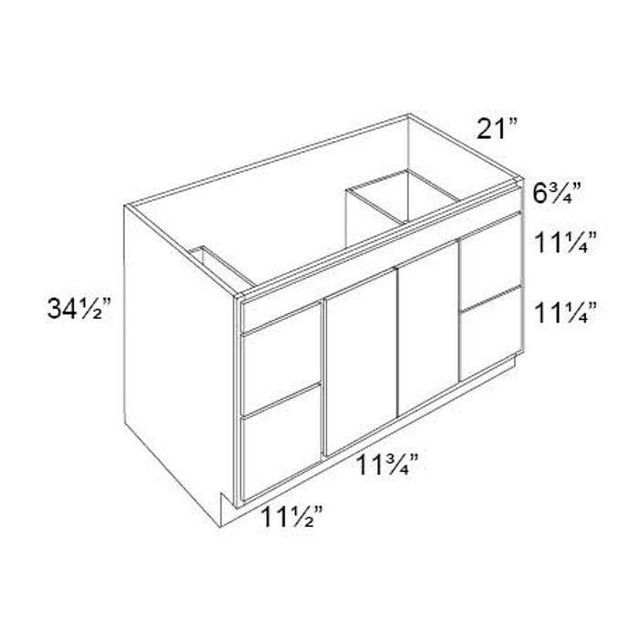 Vienna 48" Vanity Sink and Drawer Combo