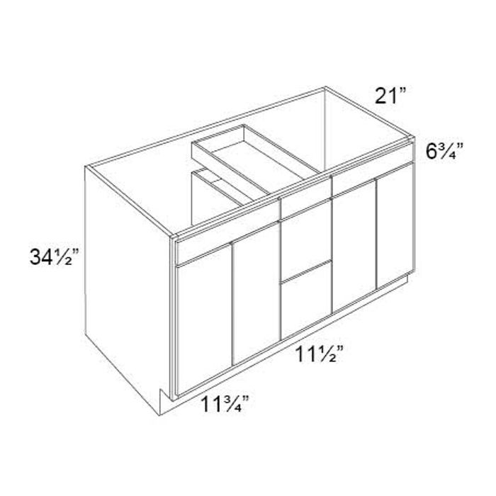 60" Vanity Sink and Drawer Combo