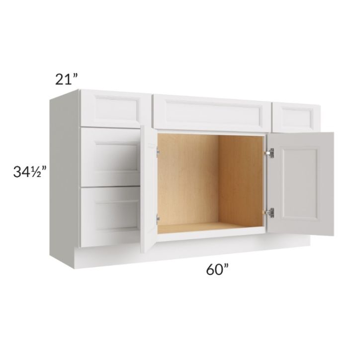 Tuscan Cloud 60" Vanity Sink and Drawer Combo