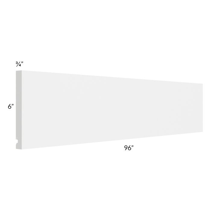 Milan White Matte 96" Straight Valance