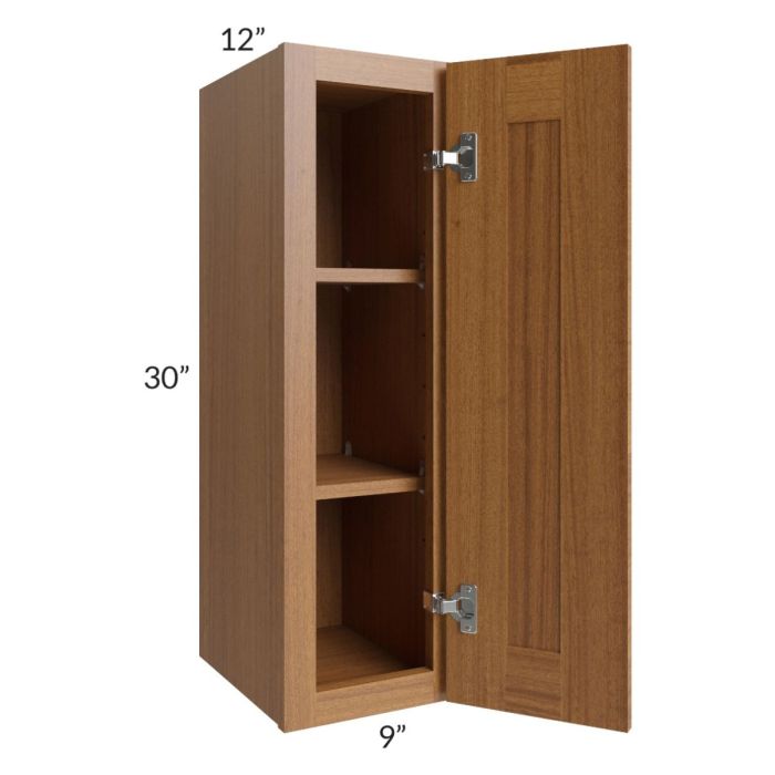 Artisan Walnut Shaker 09x30 Wall Cabinet