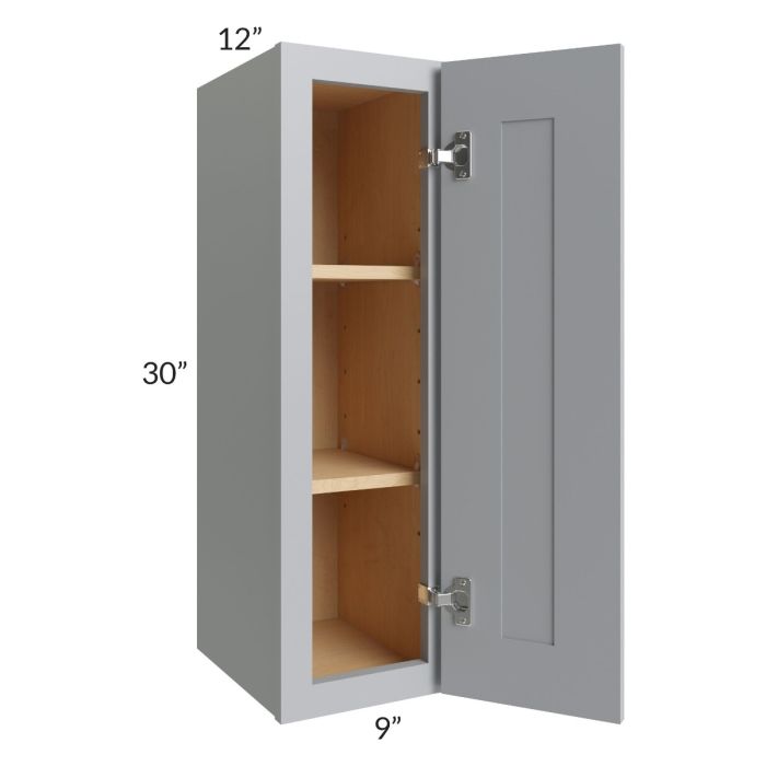 Asheville Grey Shaker 09x30 Wall Cabinet