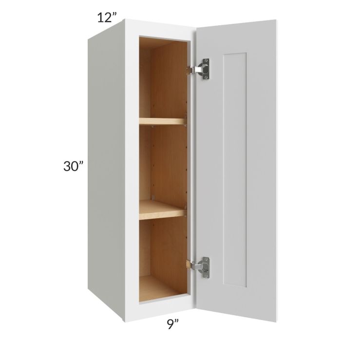 Asheville White Shaker 09x30 Wall Cabinet 