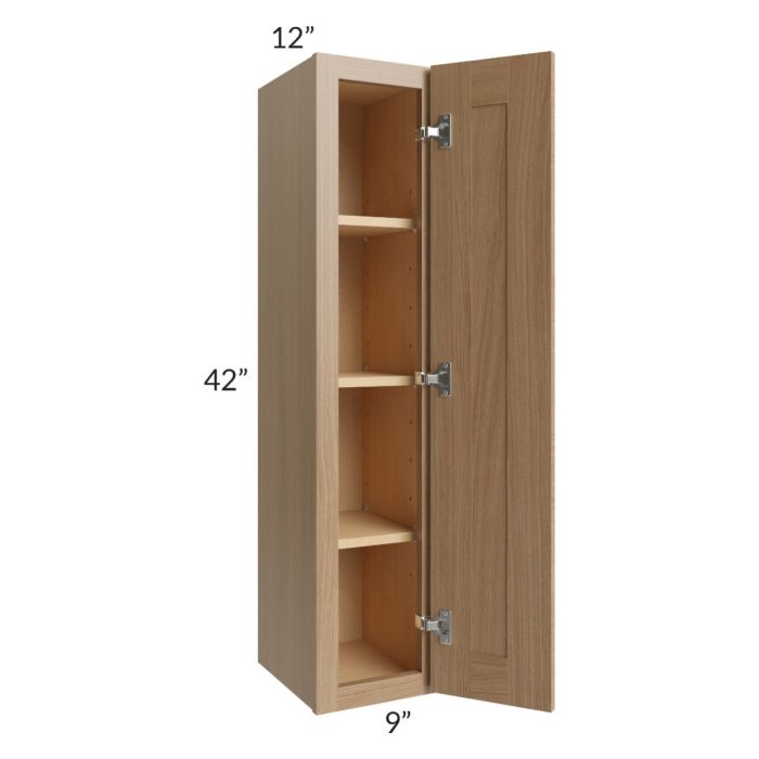 Asheville Rift Oak Shaker 09x42 Wall Cabinet