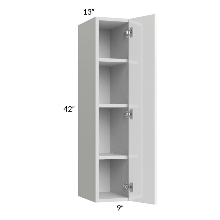 Milan White Gloss 9x42 Wall Cabinet