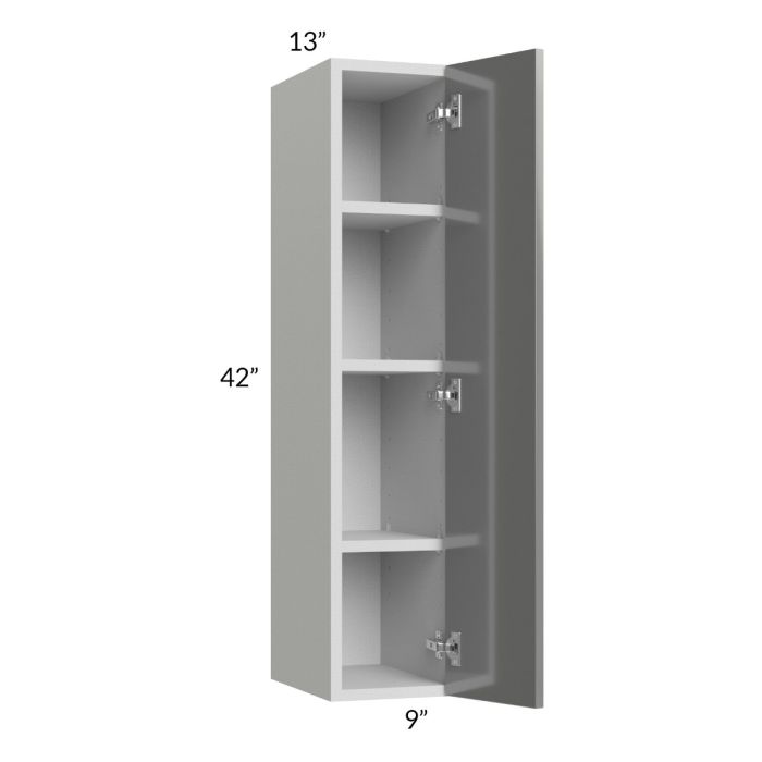 Milan Grey Gloss 9x42 Wall Cabinet