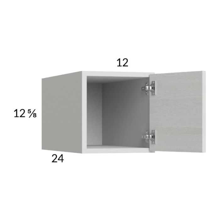 Euro White Grain 12x12-5/8x24 Wall Cabinet