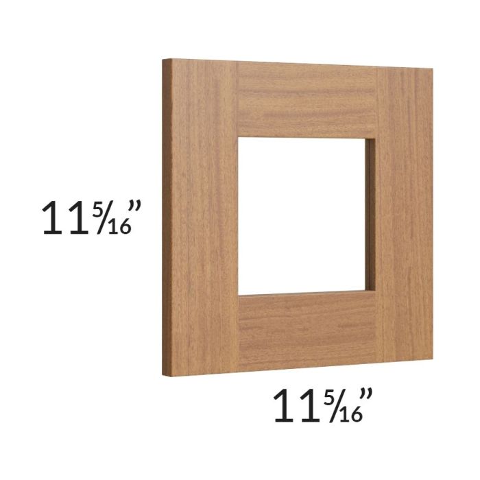 Artisan Walnut Shaker 12x12 Glass Door Only with Glass Included