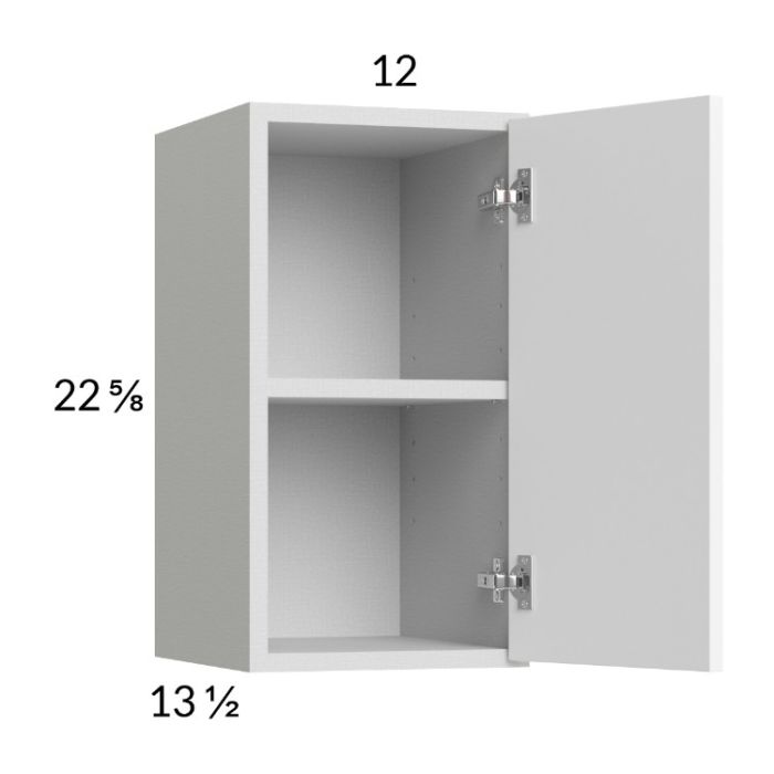 Euro Gloss White 12x22-5/8 Wall Cabinet