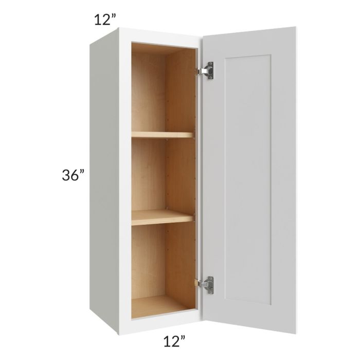 Alpine White Shaker 12x36 Wall Cabinet