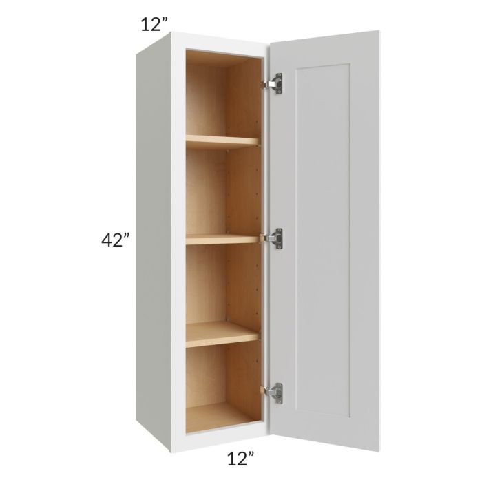 Asheville White Shaker 12x42 Wall Cabinet