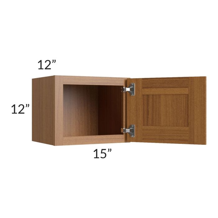 Artisan Walnut Shaker 15x12 Wall Cabinet