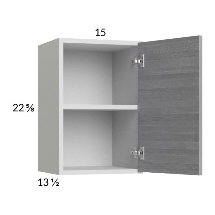 Euro Grey 15x22-5/8 Wall Cabinet