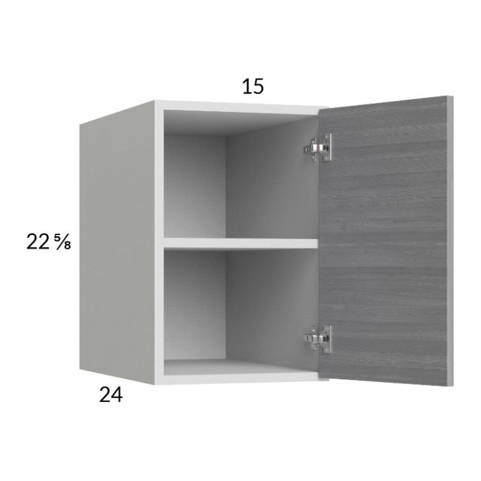 Euro Grey 15x22-5/8x24 Wall Cabinet