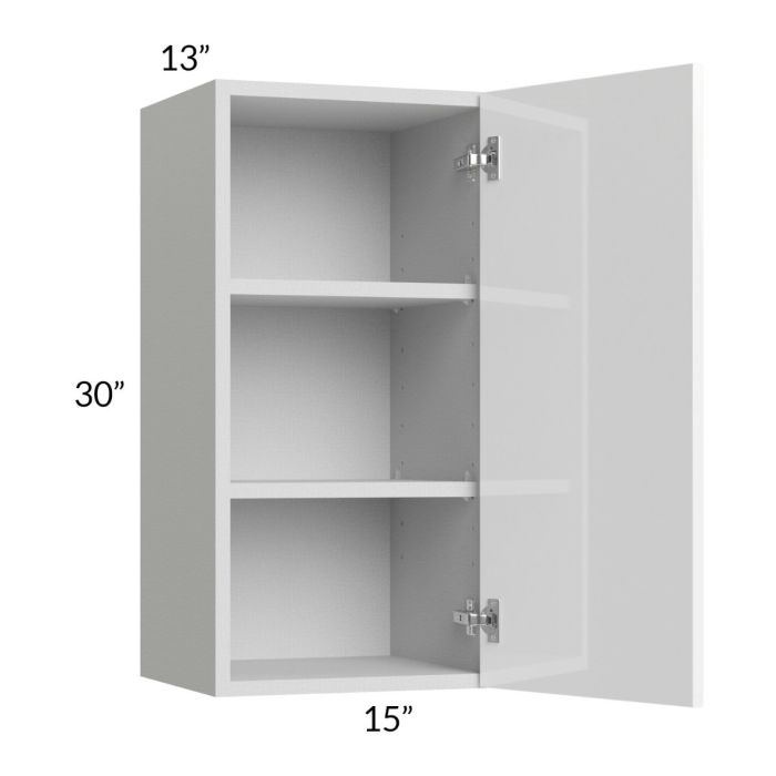 Milan White Gloss 15x30 Wall Cabinet