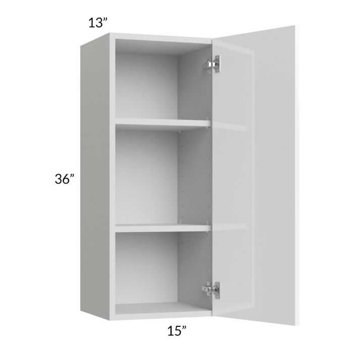 Milan White Gloss 15x36 Wall Cabinet