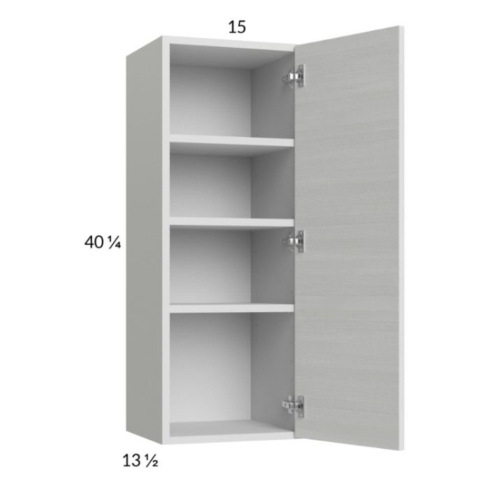 Euro White Grain 15x40-1/4 Wall Cabinet