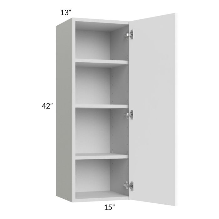 Milan White Matte 15x42 Wall Cabinet