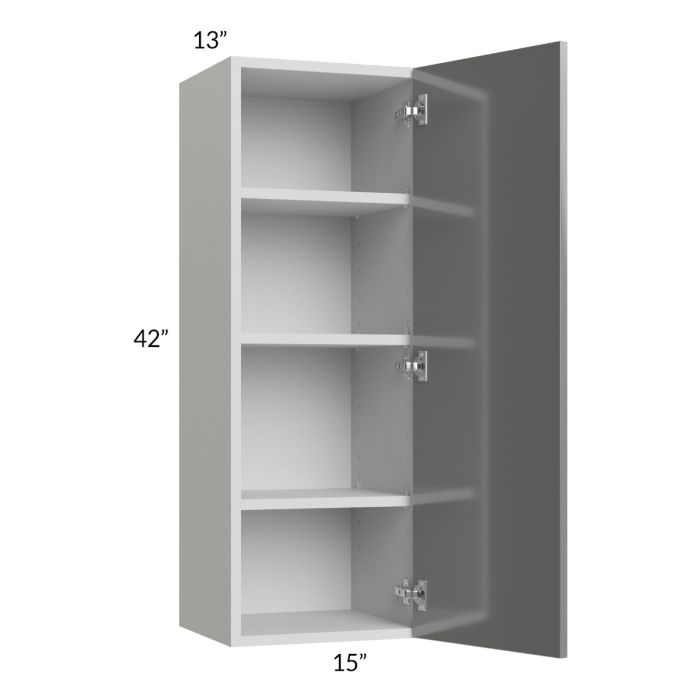 Milan Grey Gloss 15x42 Wall Cabinet