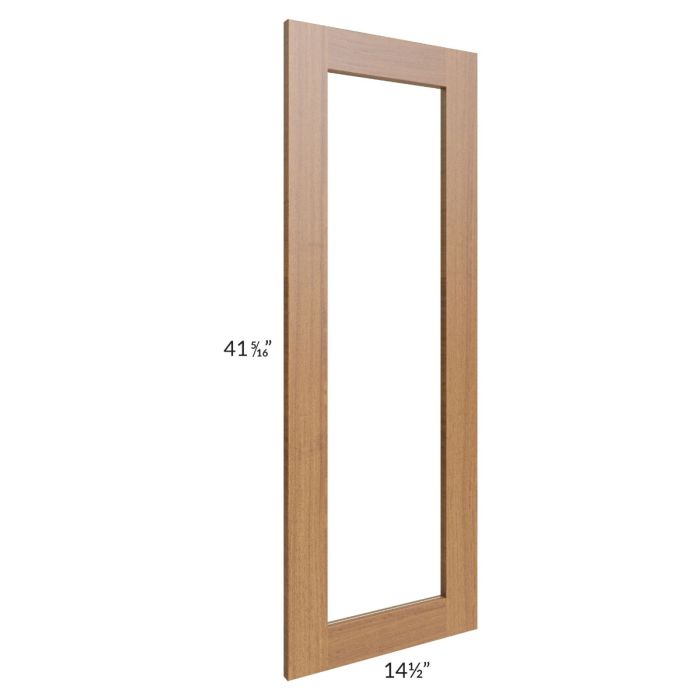 Artisan Walnut Shaker 15x42 Glass Door Only with Glass Included