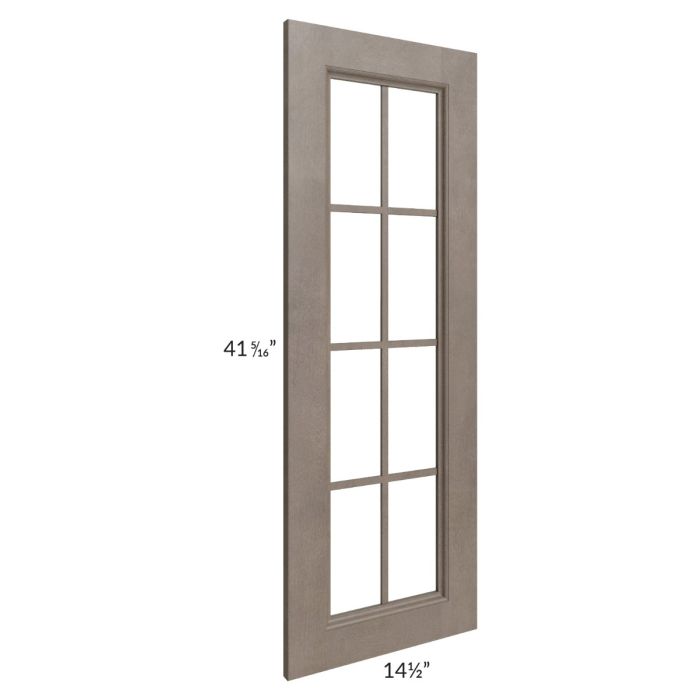 Providence Natural Grey 15x42 Mullion Glass Door Only with Glass Included