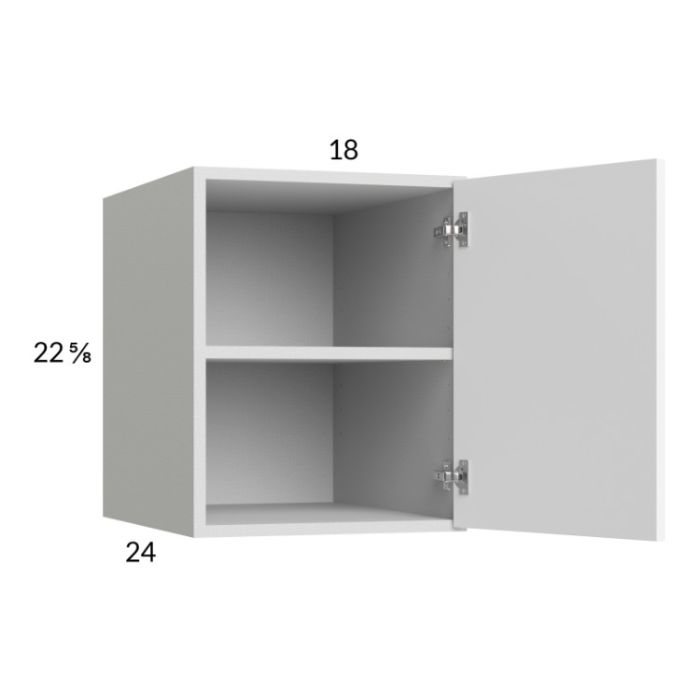 Euro Gloss White 18x22-5/8x24 Wall Cabinet