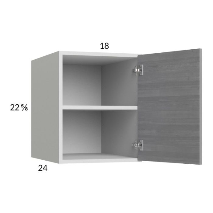 Euro Grey 18x22-5/8x24 Wall Cabinet