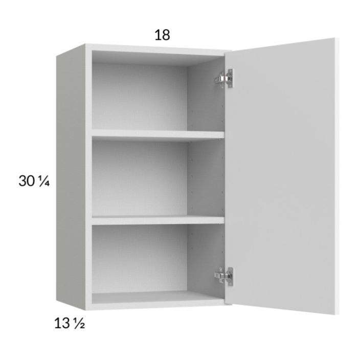 Euro Gloss White 18x30-1/4 Wall Cabinet