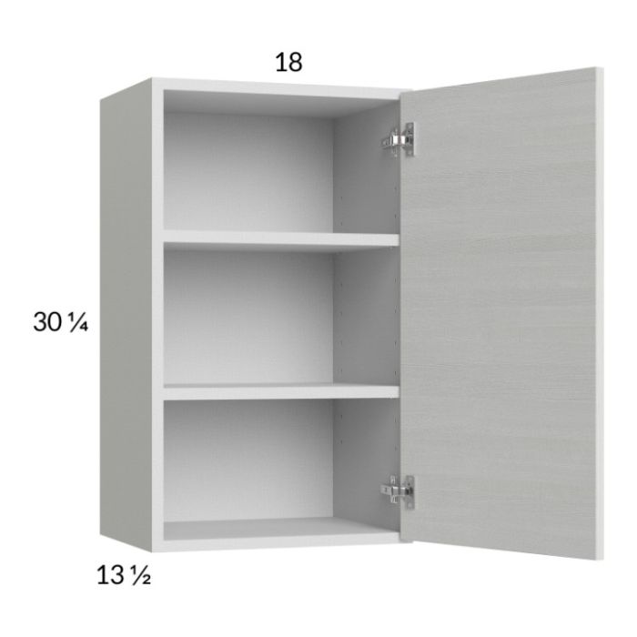 Euro White Grain 18x30-1/4 Wall Cabinet